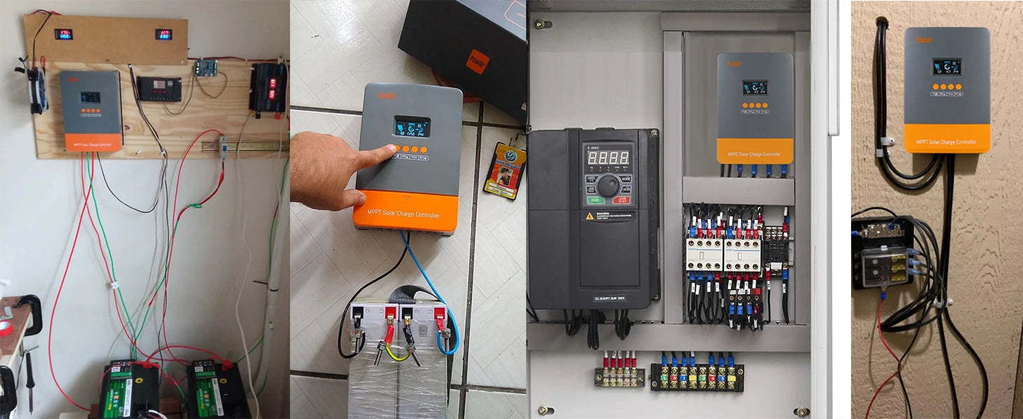 PowMr MPPT 60A 40A 30A 20A LCD Solar Charge Controller 12V 24V 36V 48V Auto Battery Solar Panel Smart Regulator Support Lifepo4