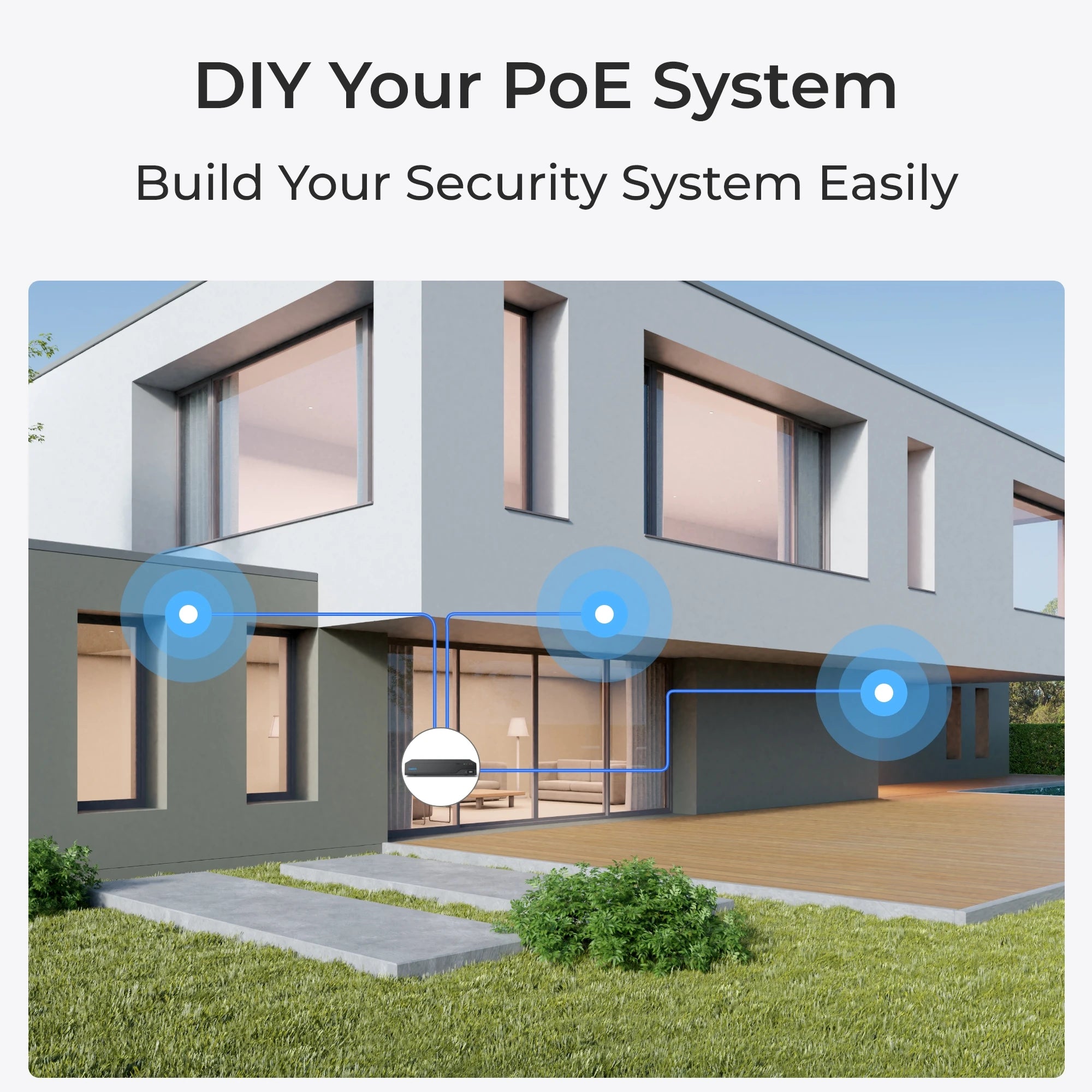 Reolink 5MP 8CH Home Security Camera System with Smart Detection Outdoor PoE IP Cameras NVR 2TB HDD Included for 24/7 Recording