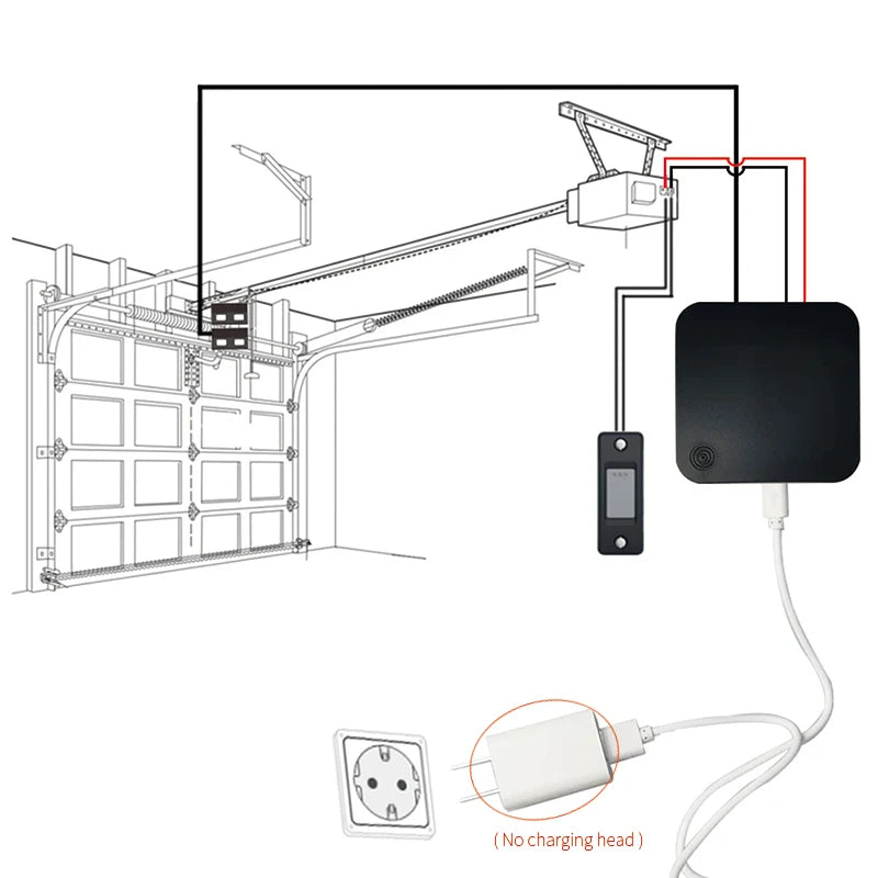 Tuya Smart life Garage Door Opener Wifi Switch ewelink APP Control Audio Password Control Real Time Monitor Work With Alexa Siri