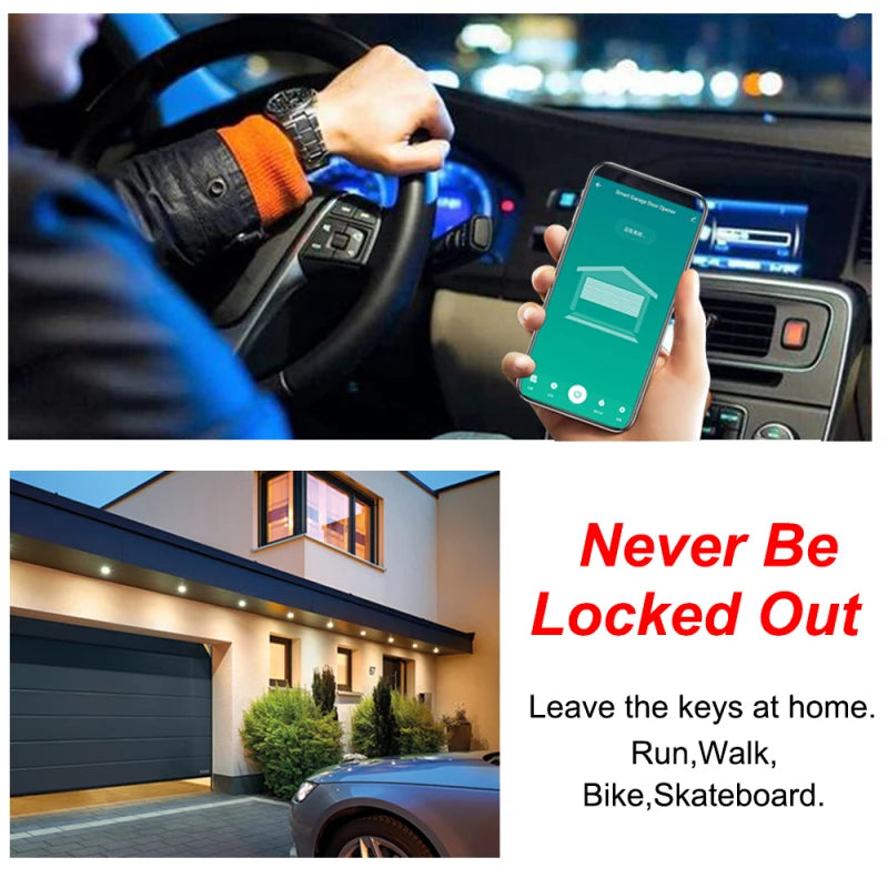 Tuya Smart life Garage Door Opener Wifi Switch ewelink APP Control Audio Password Control Real Time Monitor Work With Alexa Siri