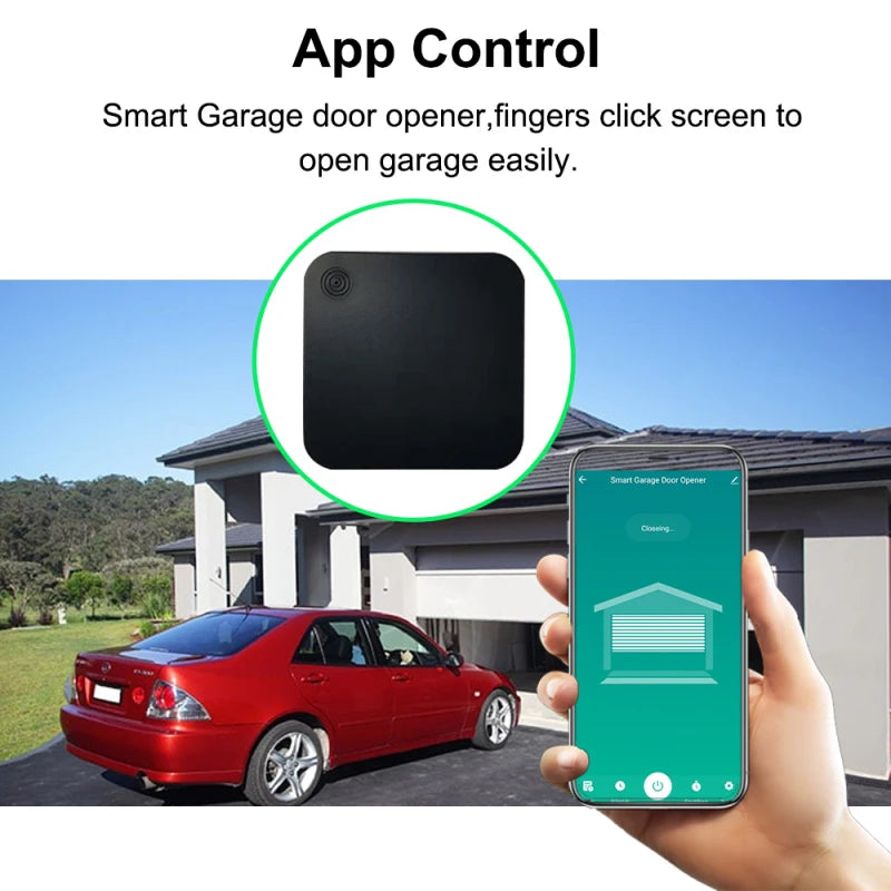 Tuya Smart life Garage Door Opener Wifi Switch ewelink APP Control Audio Password Control Real Time Monitor Work With Alexa Siri