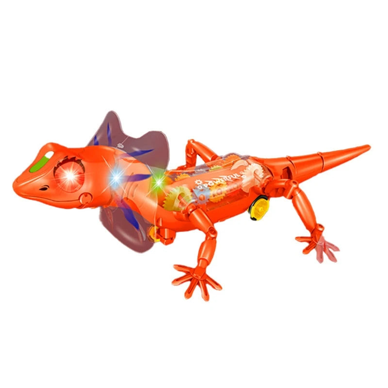 Electronic Pets Lizard Walking Electronic Animal Baby Crawling Friend Interactive Robotic Model Sounds Lights Children Toys
