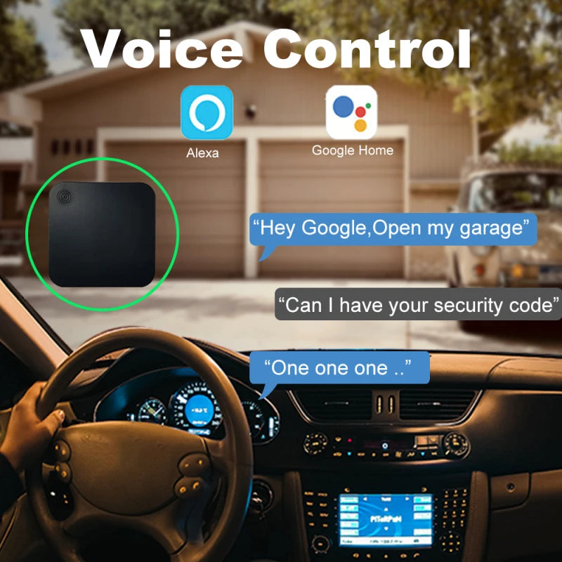 Tuya Smart life Garage Door Opener Wifi Switch ewelink APP Control Audio Password Control Real Time Monitor Work With Alexa Siri