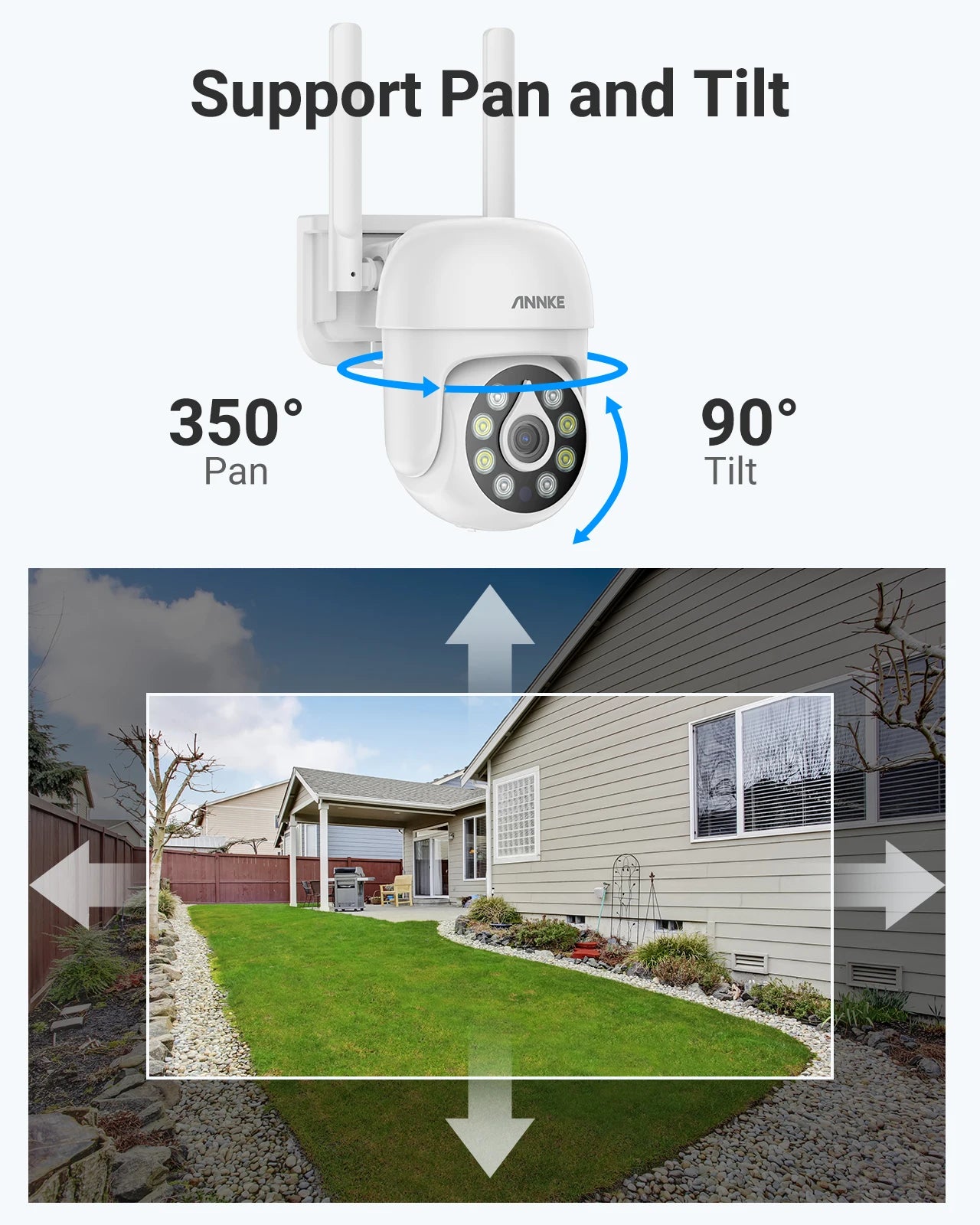ANNKE 4K Wifi security camera IP66 Weatherproof outdoor surveillance camera Night Vision wireless cctv camera For wireless NVR