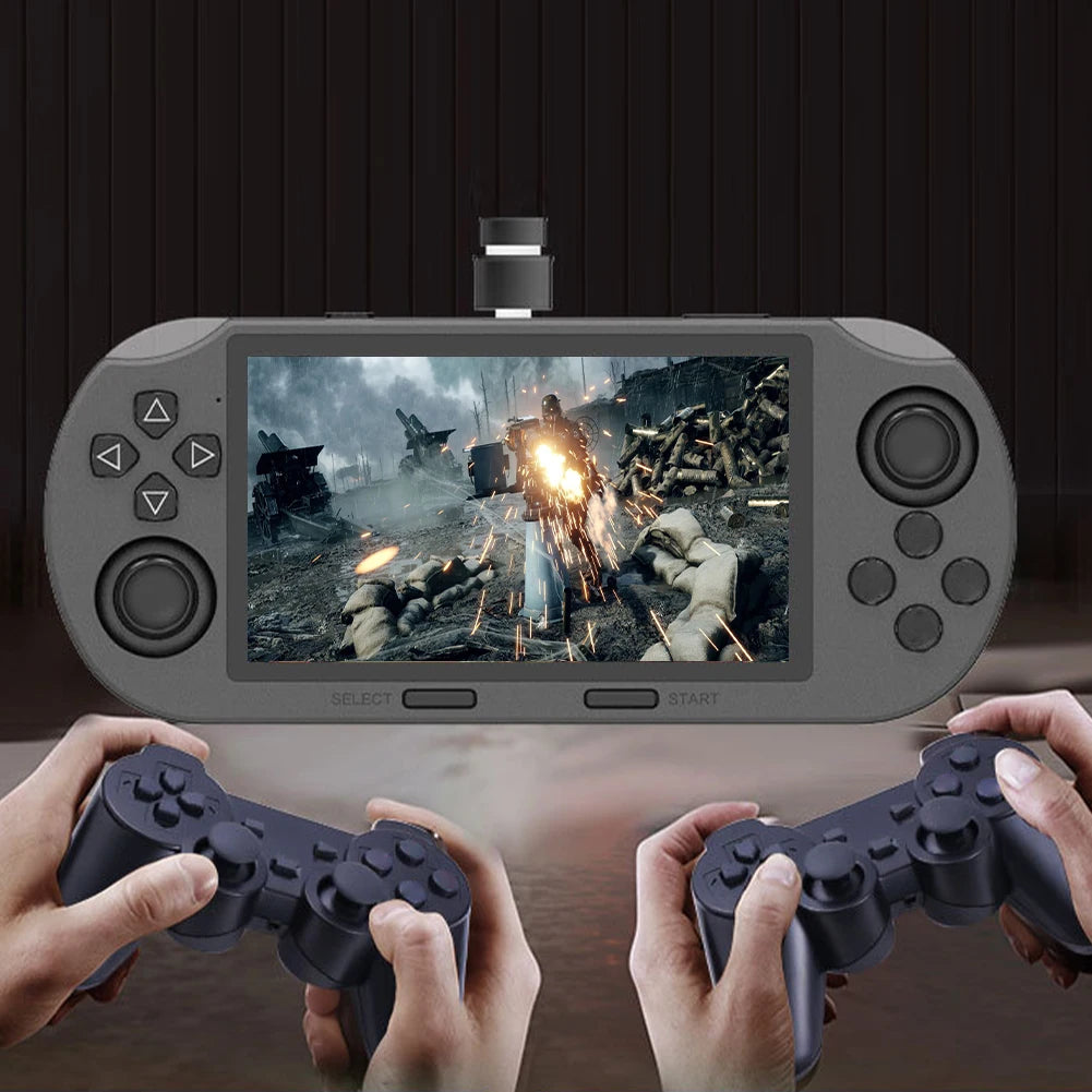 SF300 Handheld Game Console 4.5 Inch IPS Screen Retro Gaming Console USB Rechargeable Retro Handheld Video Game Console