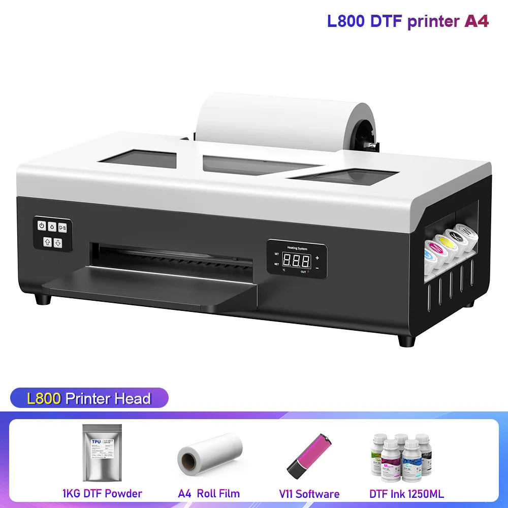 OYfame US EU Stock A3 A4 DTF Printer impresora UV dtf A3 For Epson XP600 T shirt Printing Machine A3 For L805 UV DTF Printer A3