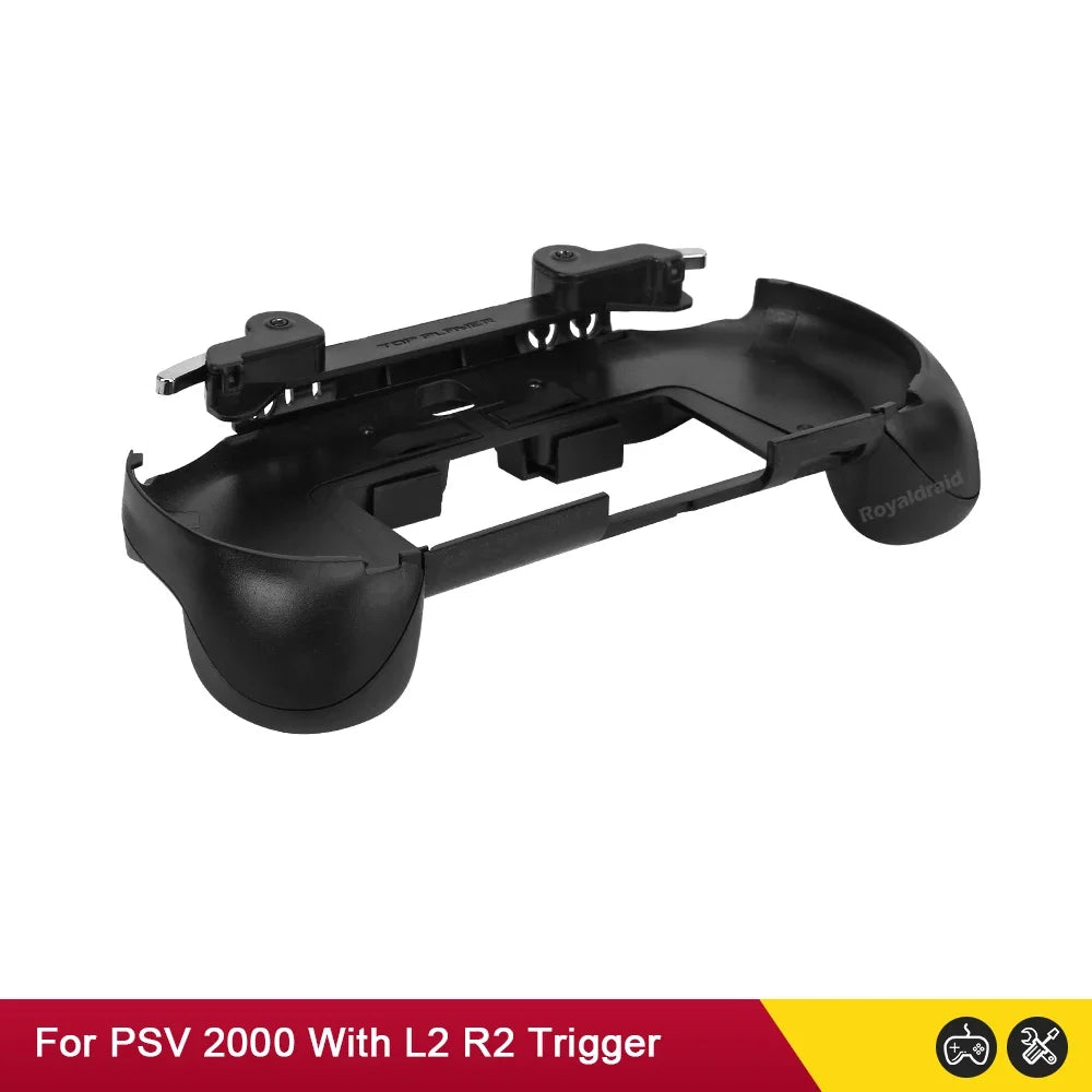 Gamepad Hand Grip Joystick Stand Shell Case Protect with L2 R2 Trigger Button For PS VITA 2000 PSV 2000 Slim + Front L2 R2 Kits