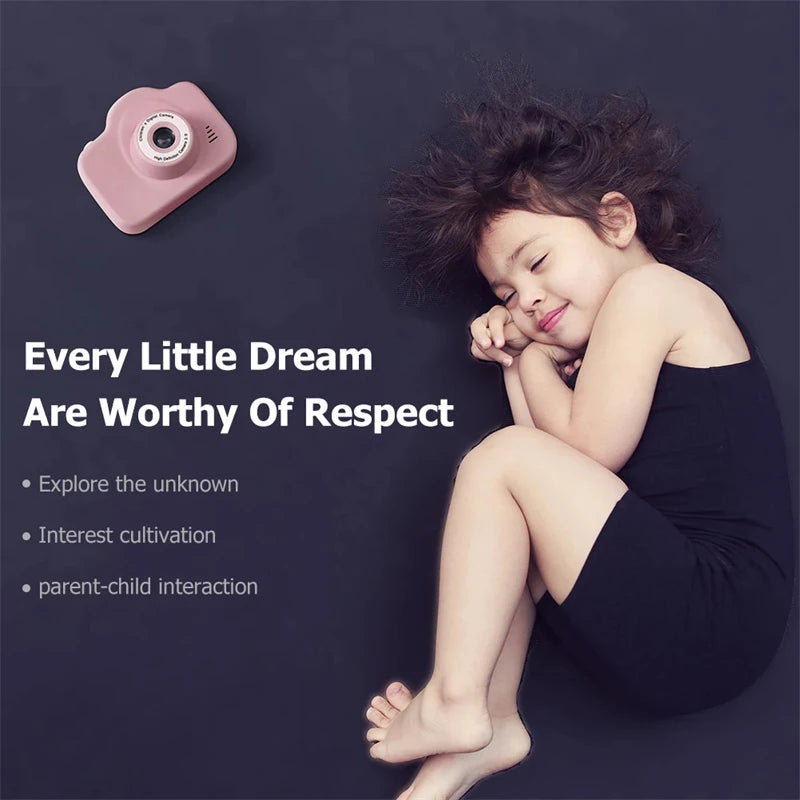 Kids Camera Digital Dual Camera HD 1080P Video Camera Toys Mini Cam Color Display Children Birthday Gift Kids Toys For Kids