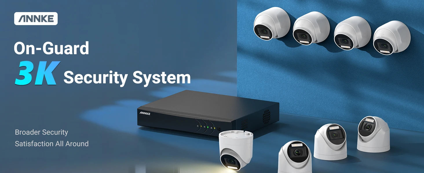 ANNKE 8CH 5MP Lite HD Video Security Camera System 5IN1 H.265+ DVR With 8X 5MP Dome Home CCTV Surveillance Cameras