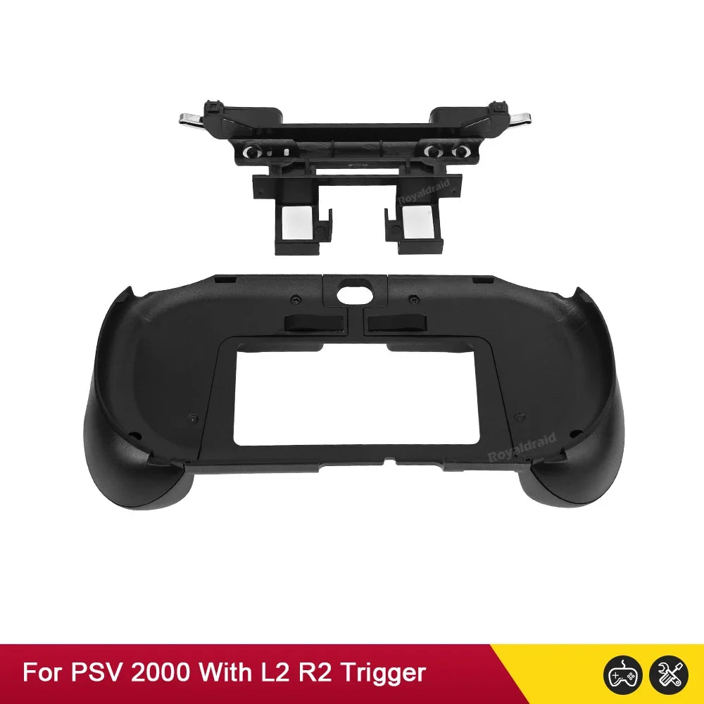 Gamepad Hand Grip Joystick Stand Shell Case Protect with L2 R2 Trigger Button For PS VITA 2000 PSV 2000 Slim + Front L2 R2 Kits