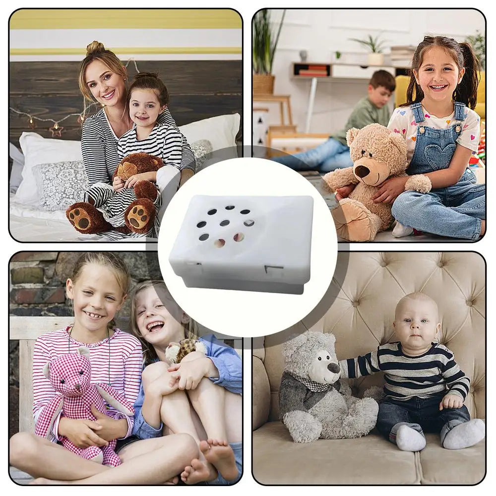 Voice Recorder for Stuffed Animal Mini Recording Device Sound Module for Doll Recordable Stuffed Animal Insert Square Toy Voice
