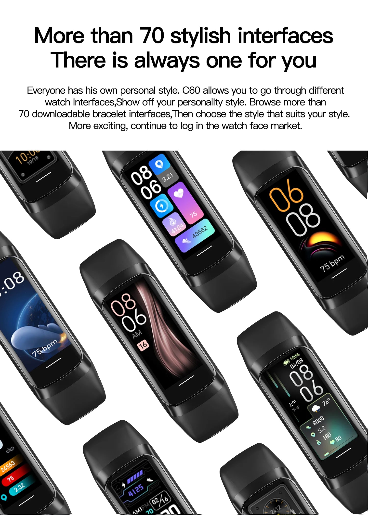 LIGE 1.1 inch Amoled Smart Watch Smartwatch Band Women Heart Rate Monitoring Waterproof men Smart Bracelet Sport Fitness Tracker