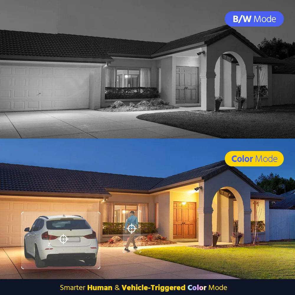 ANNKE 8CH 5MP Video Security System CCTV Kit DVR Audio Security  System Outdoor Color Night Vision Dual-Light Audio Camera