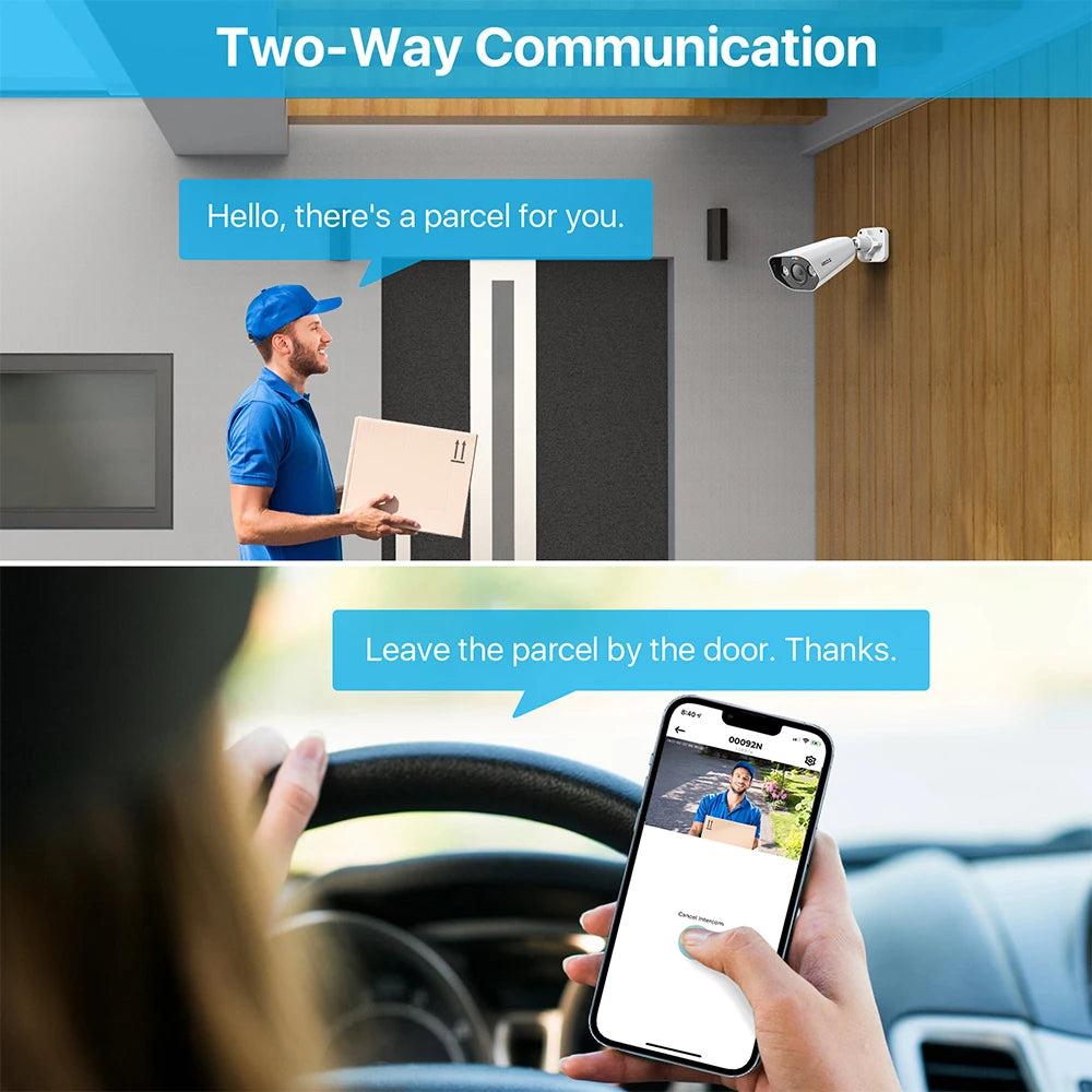ZOSI 16CH 8MP/5MP PoE Security Camera System AI Person Vehicle Detection 2 Way Audio IP Cam 4K CCTV Video Surveillance NVR Kit