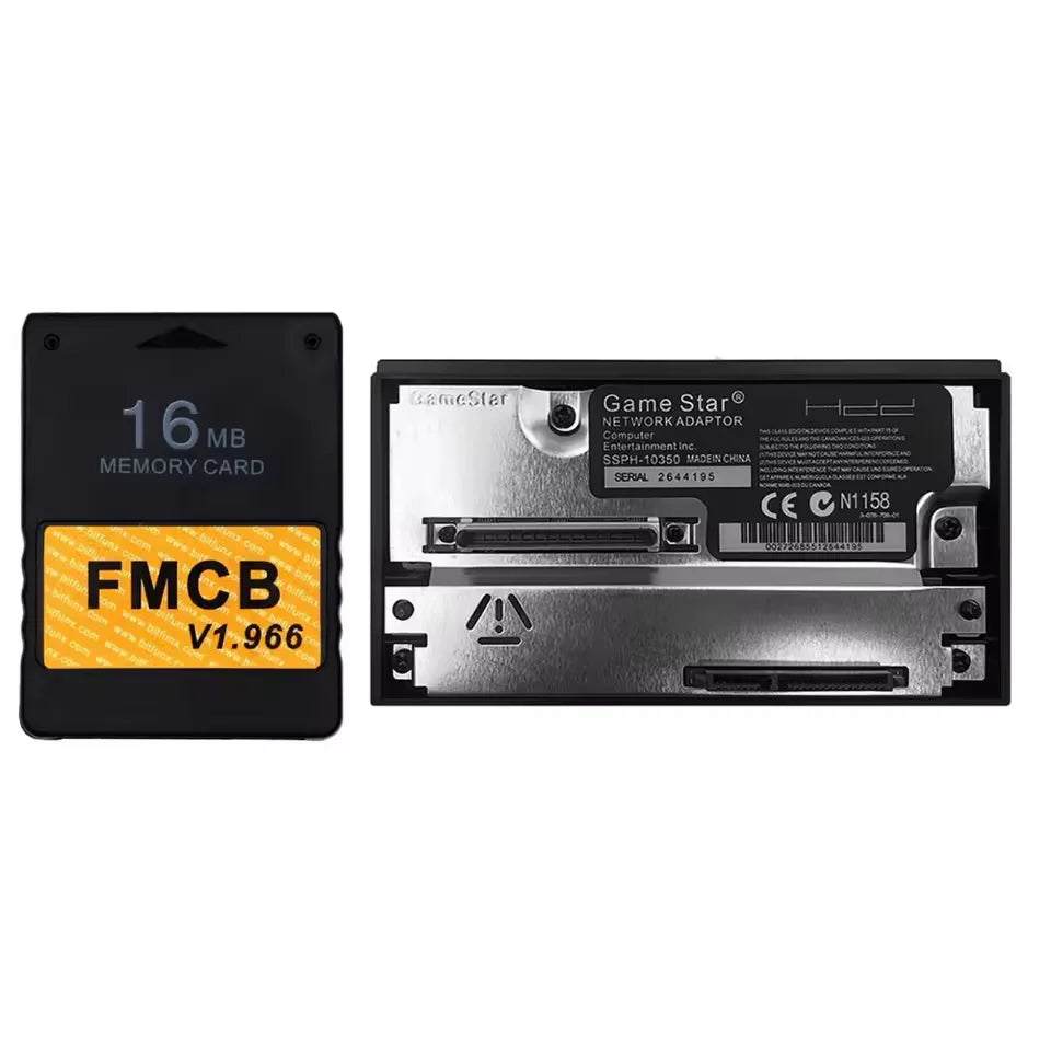 SATA Interface Network Card Adapter For PS2 Fat Game Console SATA HDD For Playstation 2 Sata Socket with Free McBoot Memory Card
