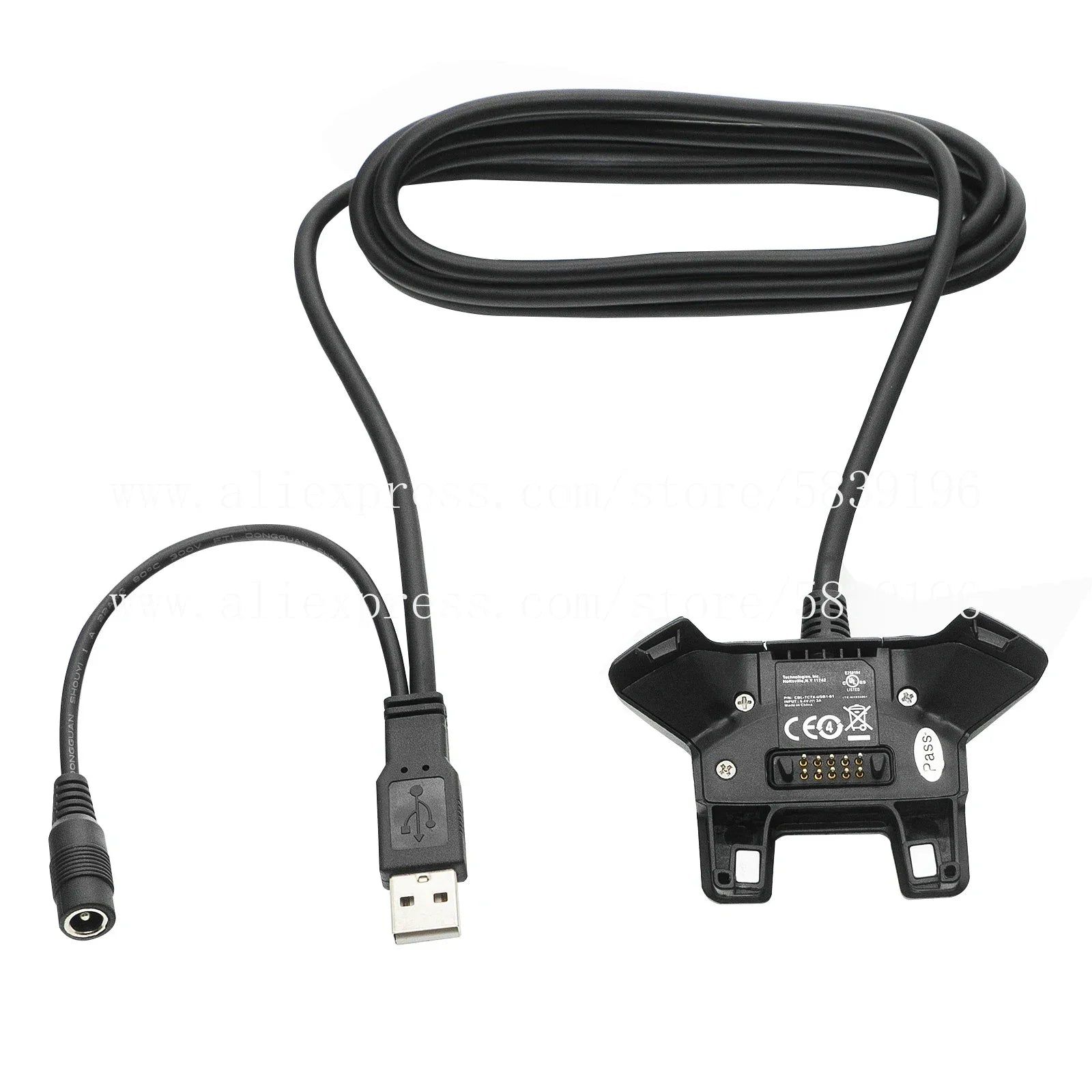 Power Charger for Zebra Motorola Symbol TC70 TC70X TC72 TC75 TC75X TC77 CBL-TC7X-USB1-01 Charging Cable with Adapter