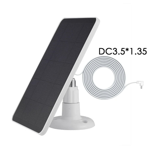 20W IP Security Camera Charger IP65 Waterproof Portable Solar Panel 360 Rotating for Ring Spotlight Camera/Ring Stick Up Camera