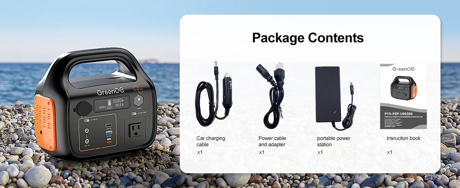 1000W 1024Wh Portable Power Station USB-C Camping Power Bank for Outdoors Solar Generator with LED 11 Ports Travel Home