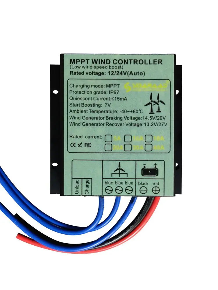 5000W Vertical Wind Turbine 12V 24V 48V Small Windmill Free Energy 220V Household Farm Sent To MPPT Controller