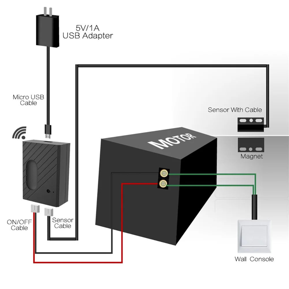 Tuya Smart life Garage Door Opener Wifi Switch ewelink APP Control Audio Password Control Real Time Monitor Work With Alexa Siri