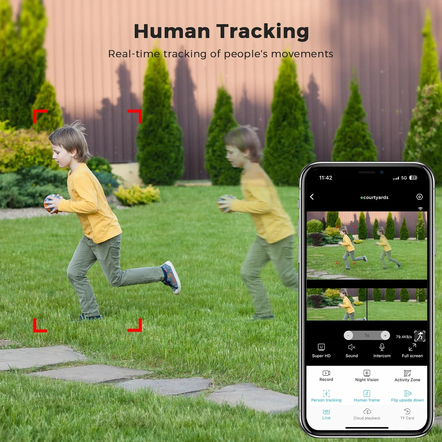 15MP 8K Wifi Camera Outdoor Three Lens Three Screens HD Wifi Security Camera Ai Human Detection PTZ 4K Home Surveillance Camera