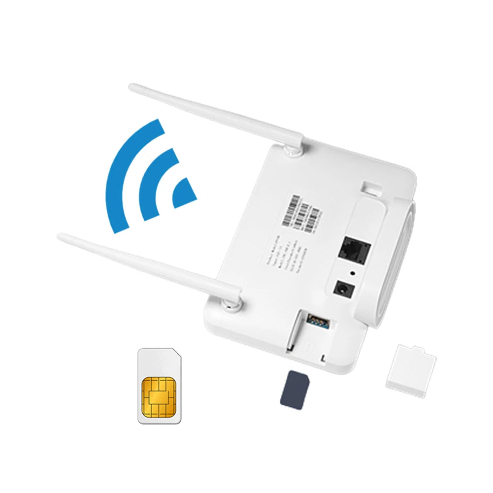 CPE106-E Wireless Hotspot 300Mbps 4G Router Wireless Modem External Antenna with Sim Card Slot EU Plug Internet Connection