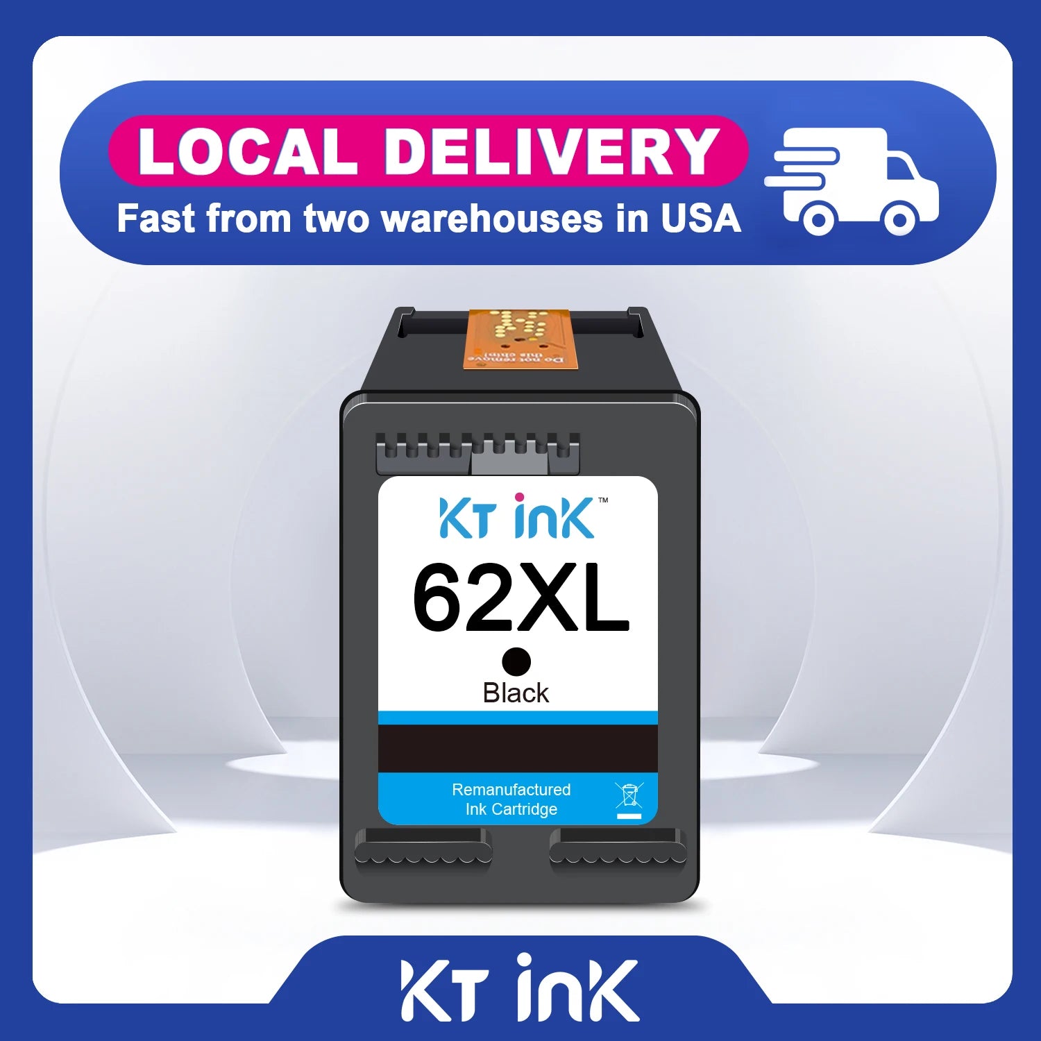 Ink 62 XL Cartridge Compatible for 62XL hp Printer Ink Black Tri-Color for Envy 5540 5640 7640 8000 Officejet 5740 200 250 8040