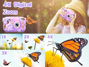 Kids Camera,ARNSSIEN 180° Flip Lens Camera for Kid,2.4in IPS LCD Digital Camera with Silicone Case,Child Selfie Camera for 3 4 5