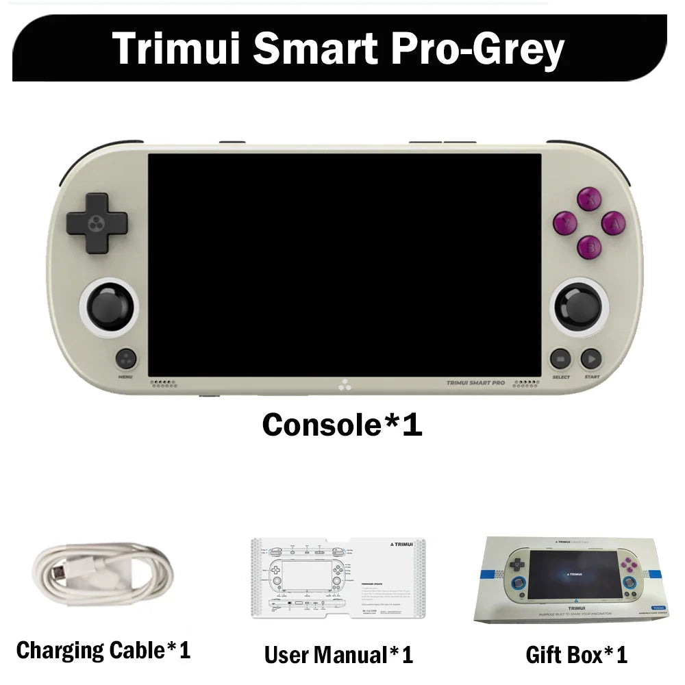 AMPOWN Trimui Smart Pro Handheld Game Players Consoles 4.96'' IPS Screen Linux Portable Console Retro Video Game US Warehouse