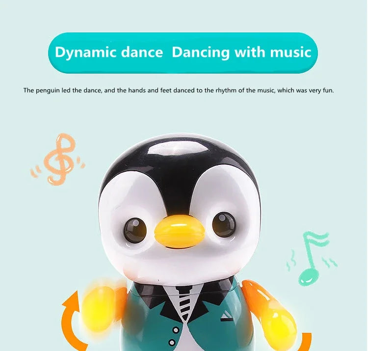 Music Penguin Electric Dancing Toy Robot Fun Educational Vocal Toy for All ages Boys Girls Interactive Learning and Playtime Fun