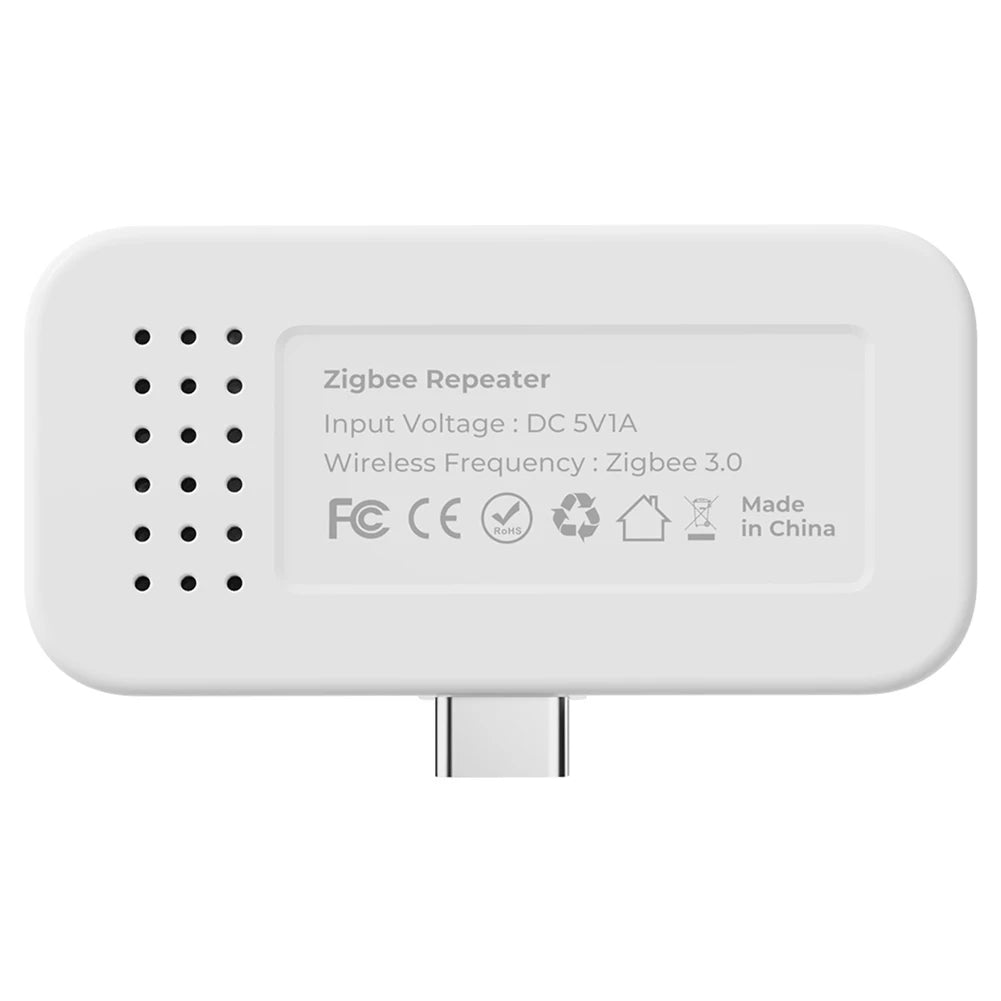 ZigBee Range Extender Works with ZigBee Gateway Hub Type C Smart Home Automation Devices Output Power Up To 20db for Home Office