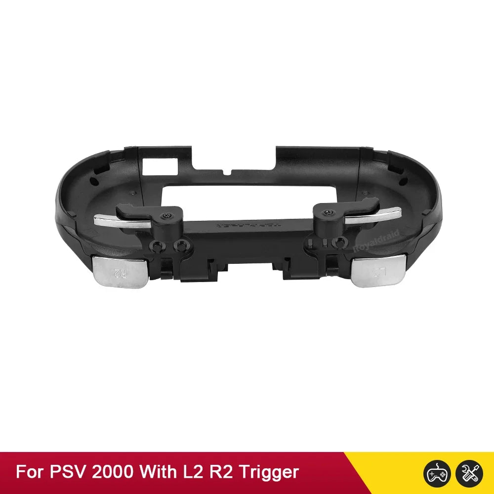 Gamepad Hand Grip Joystick Stand Shell Case Protect with L2 R2 Trigger Button For PS VITA 2000 PSV 2000 Slim + Front L2 R2 Kits