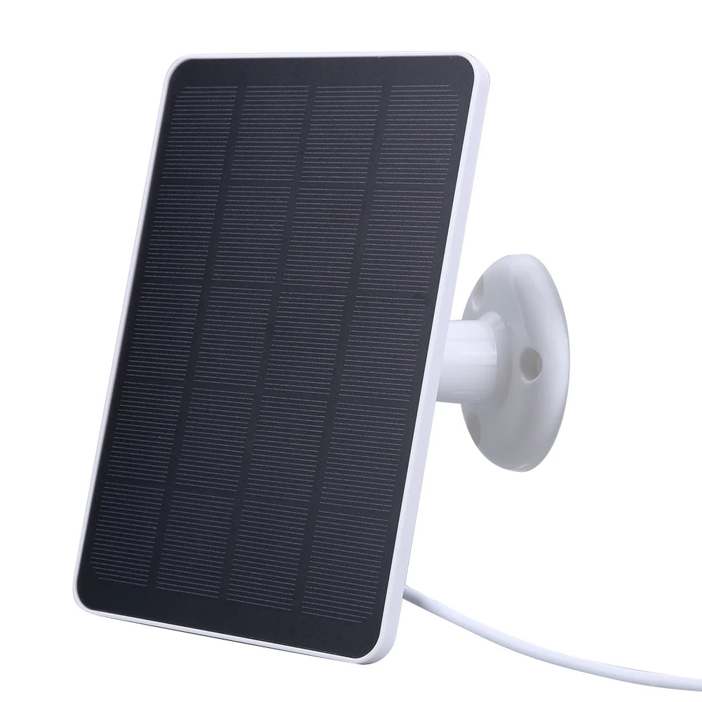 20W IP Security Camera Charger DC3.5x1.35-port Solar Panel Kit Wall Mount Bracket for Ring Spotlight Camera/Ring Stick Up Camera