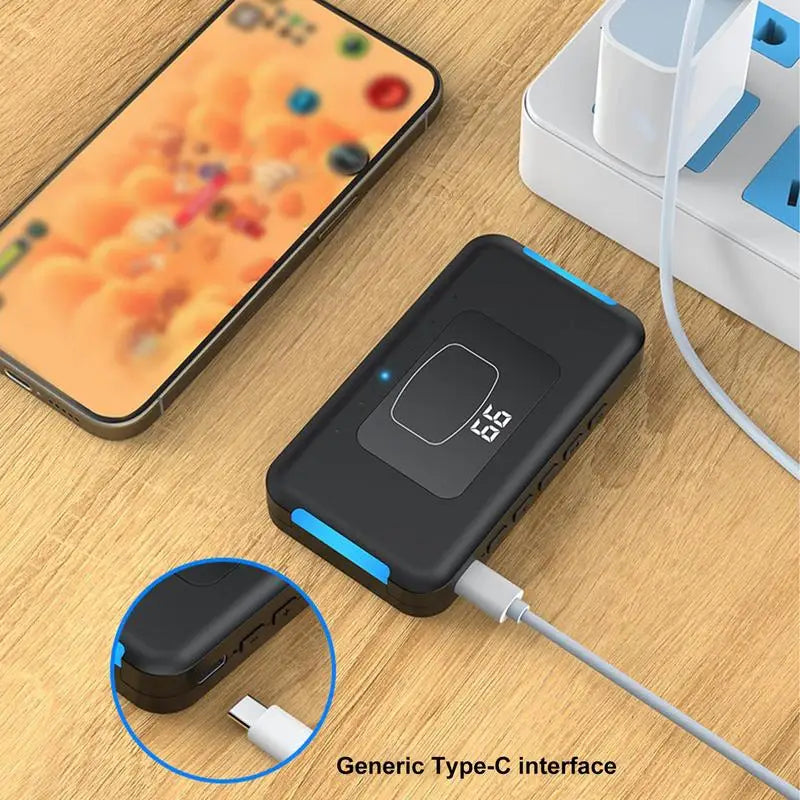 Smart Phone Wireless Auto Screen Clicker BT-Compatible 199 Gear Adjust Clicking Simulator Mute For Live Stream Play Game