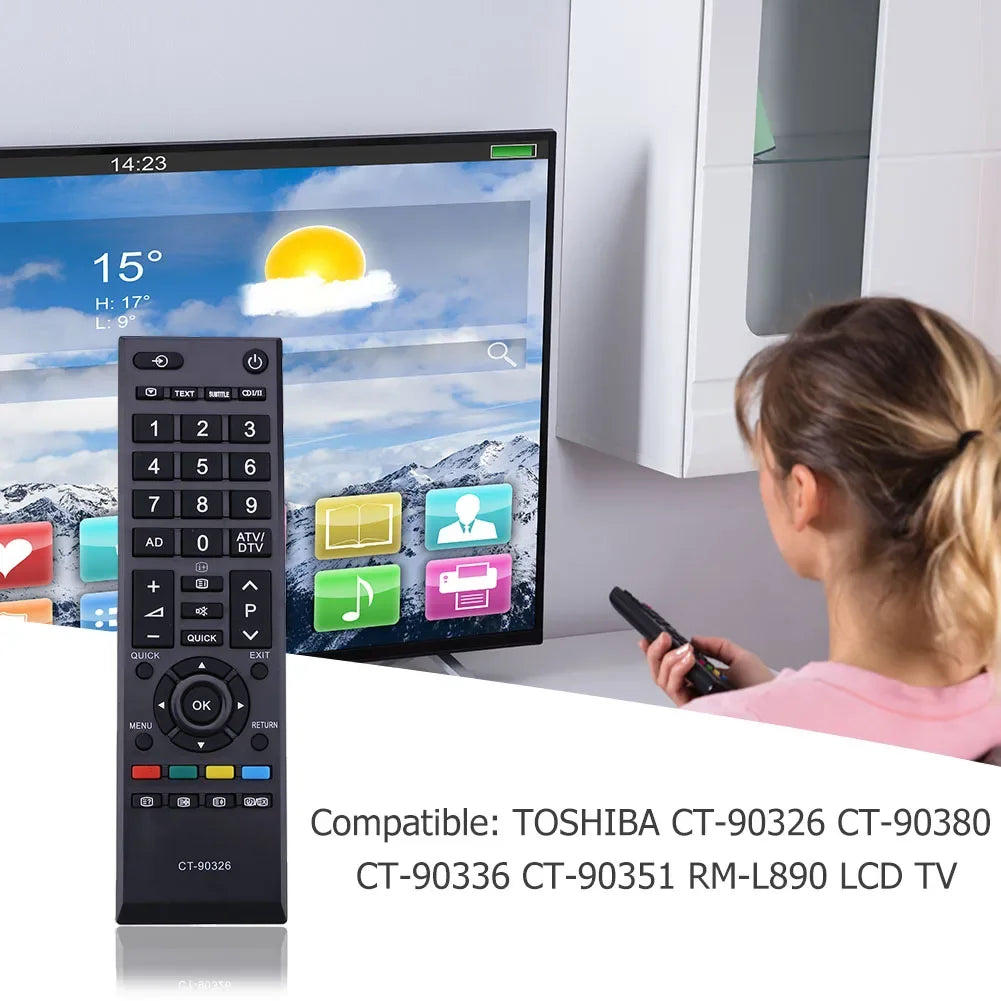 TV Remote Control for Toshiba CT-90326 CT-90380 CT-90336 CT-90351 RM-L890 LCD TV Stick Replacement Remote Controller Accessories
