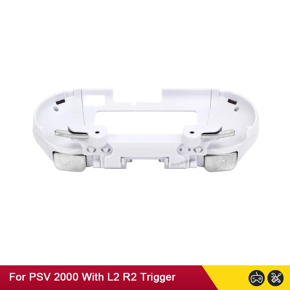 Gamepad Hand Grip Joystick Stand Shell Case Protect with L2 R2 Trigger Button For PS VITA 2000 PSV 2000 Slim + Front L2 R2 Kits