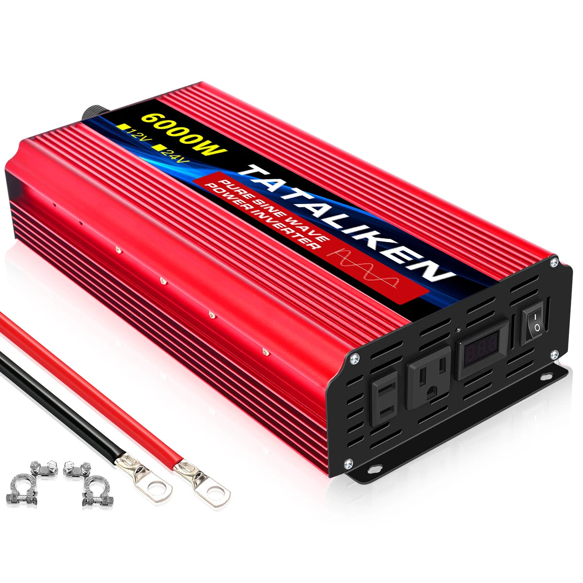 1000W/22000W/3000W/4000W 2 Sockets  Household Car Inverter DC12V to AC110V Pure Wave String 60HZ