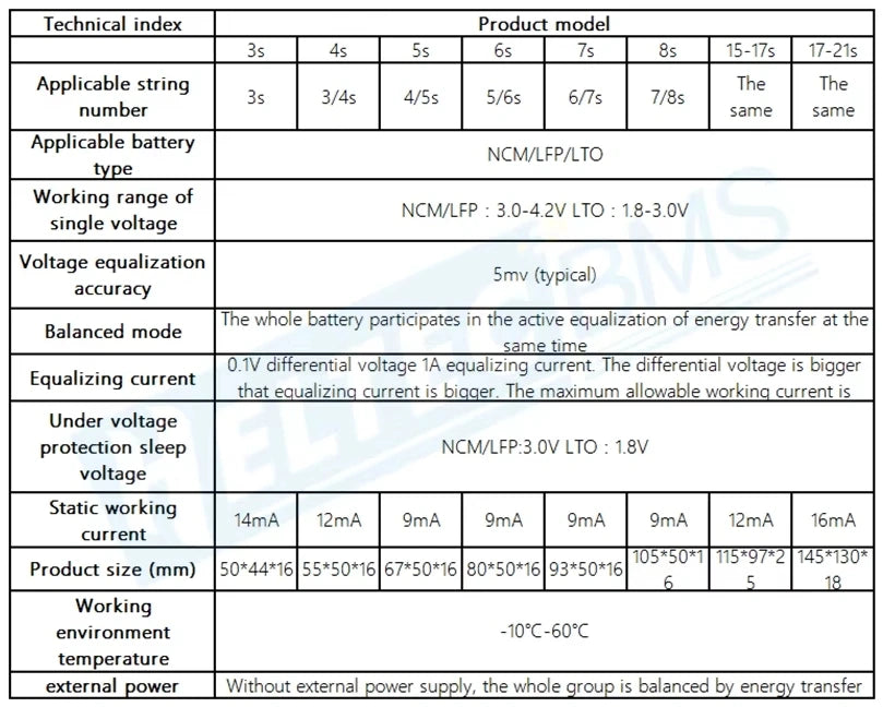 heltec balancer 16S 12S 5A Capacitor Active Equalizer Balancer lifepo4 Lithium Lipo/titanate LTO battery 14s active balancer