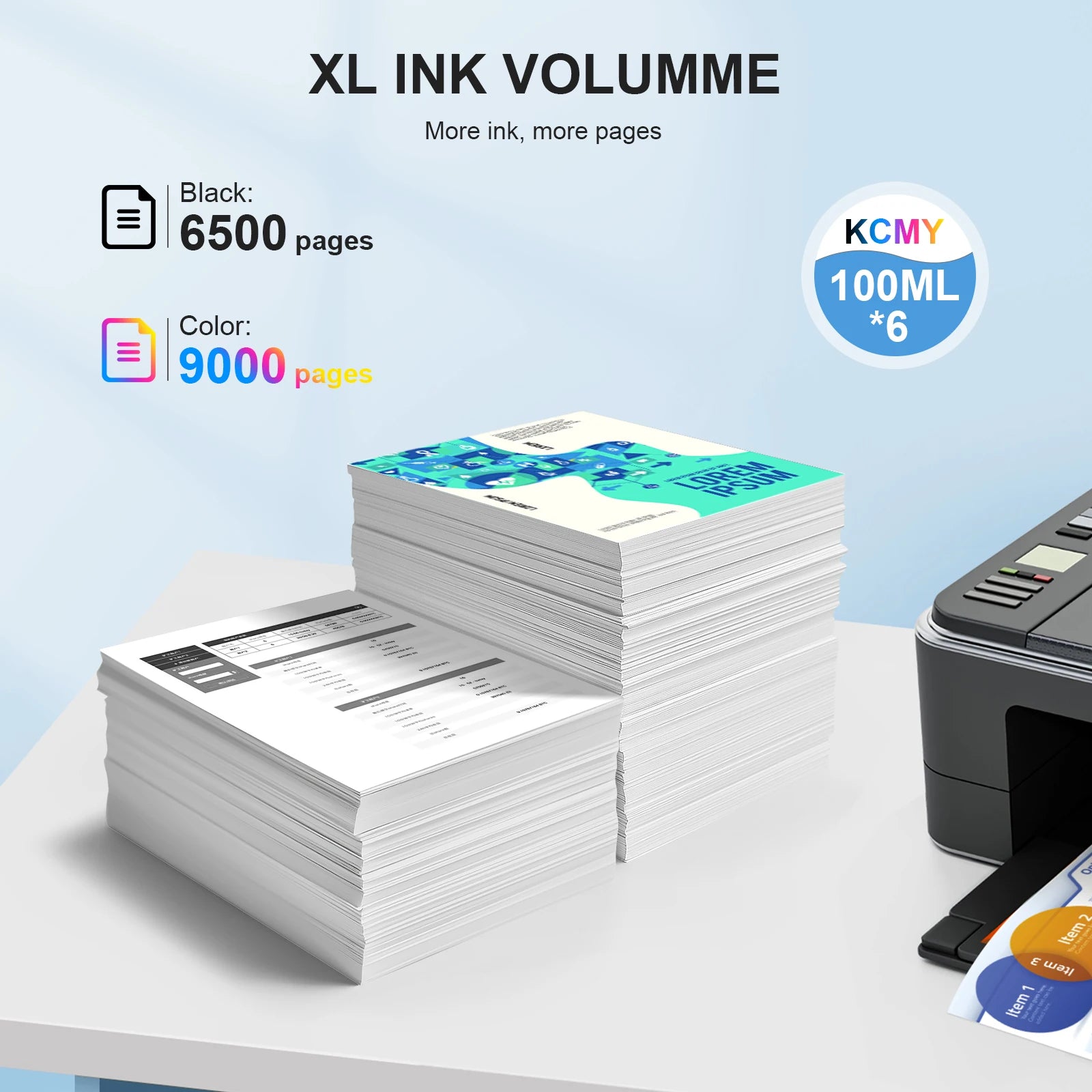 INKCLOUD 522 Ink Refill Bottles Replacement for Epson 522 502 ET-2800 ET-4800 ET-2400 ET-2803 ET-2720 ET-4700 ET-4810 ET-2840
