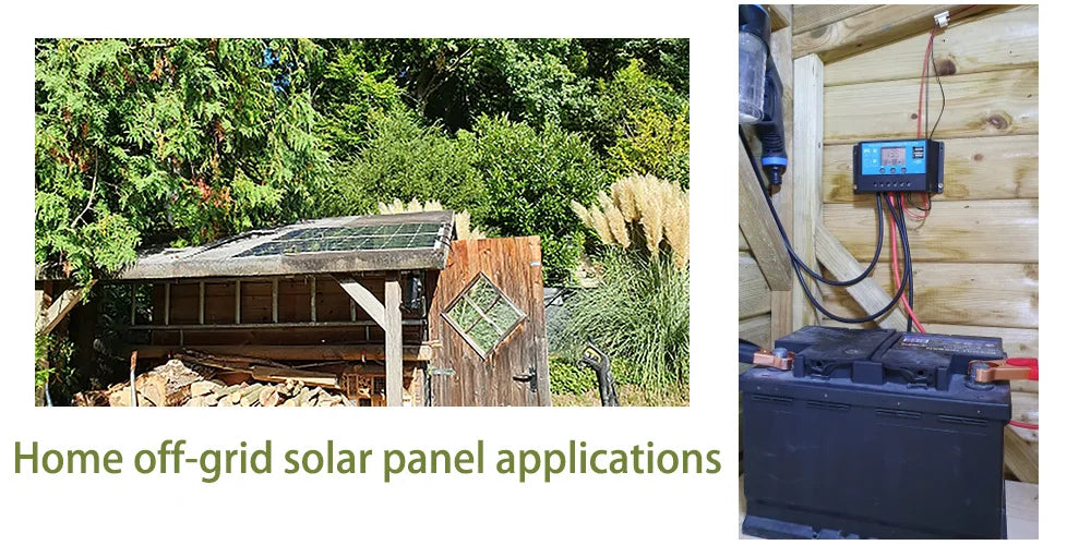 XINPUGUANG Flexible Solar Panel OR Monocrystalline Solar Battery Charger Kit Off- Grid System 1000W, 600W,400W,200W,100W