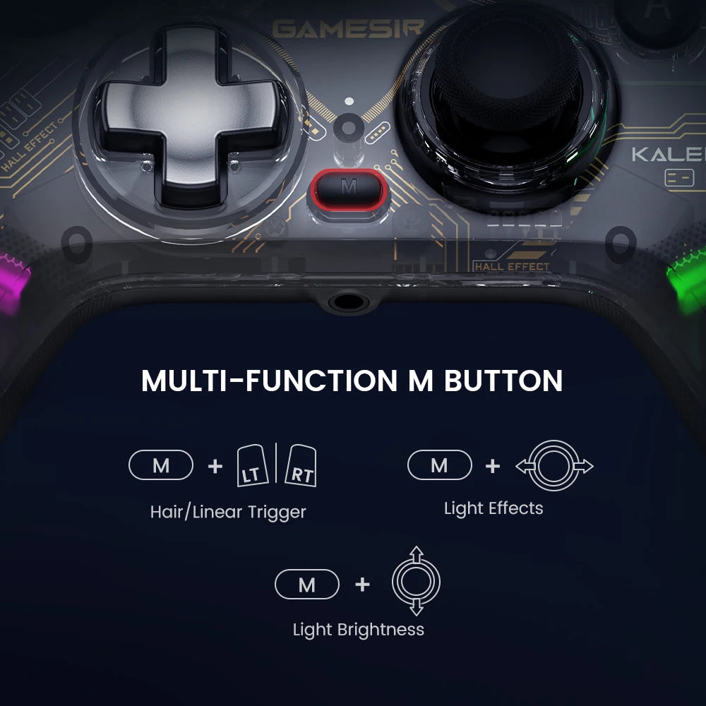 Original GameSir Kaleid Flux - Xbox Controller Wired Gamepad for Xbox Series X, Xbox Series S, Xbox One game console Hall Effect