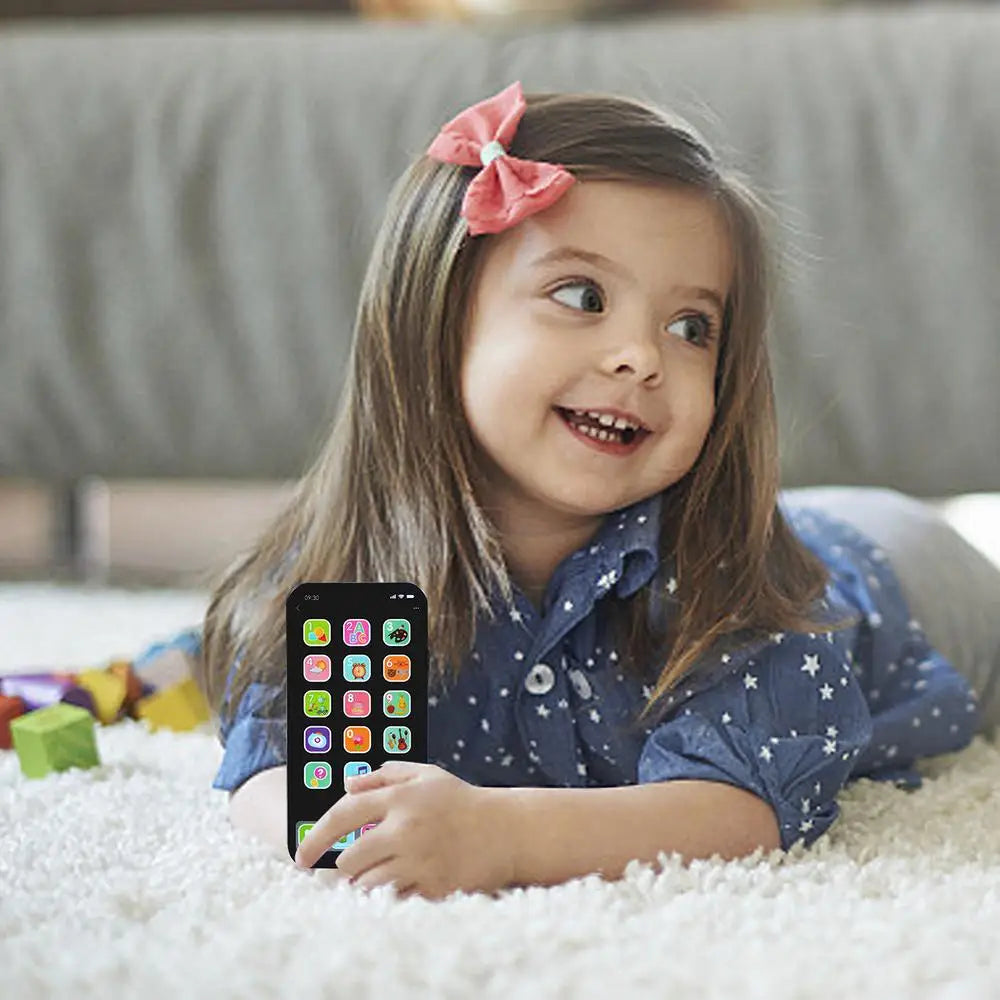Kids Toy Smartphone Early Mobile Phone With Light Touch Screen Phone Rechargeable 10000 Functions Educational Content For Boys