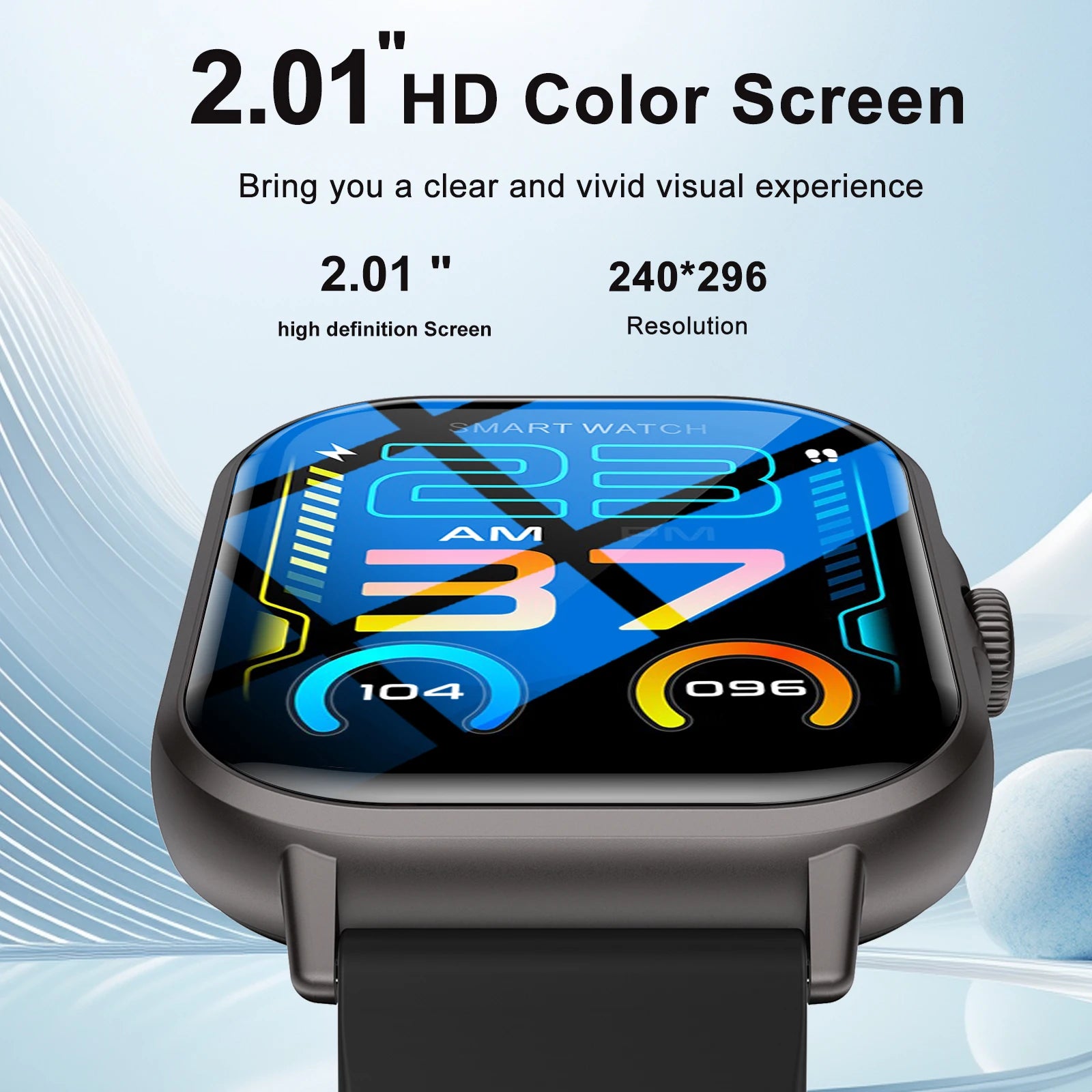 Outdoor sports smartwatch, wireless calling, information reminder, men's and women's multifunctional sports watch