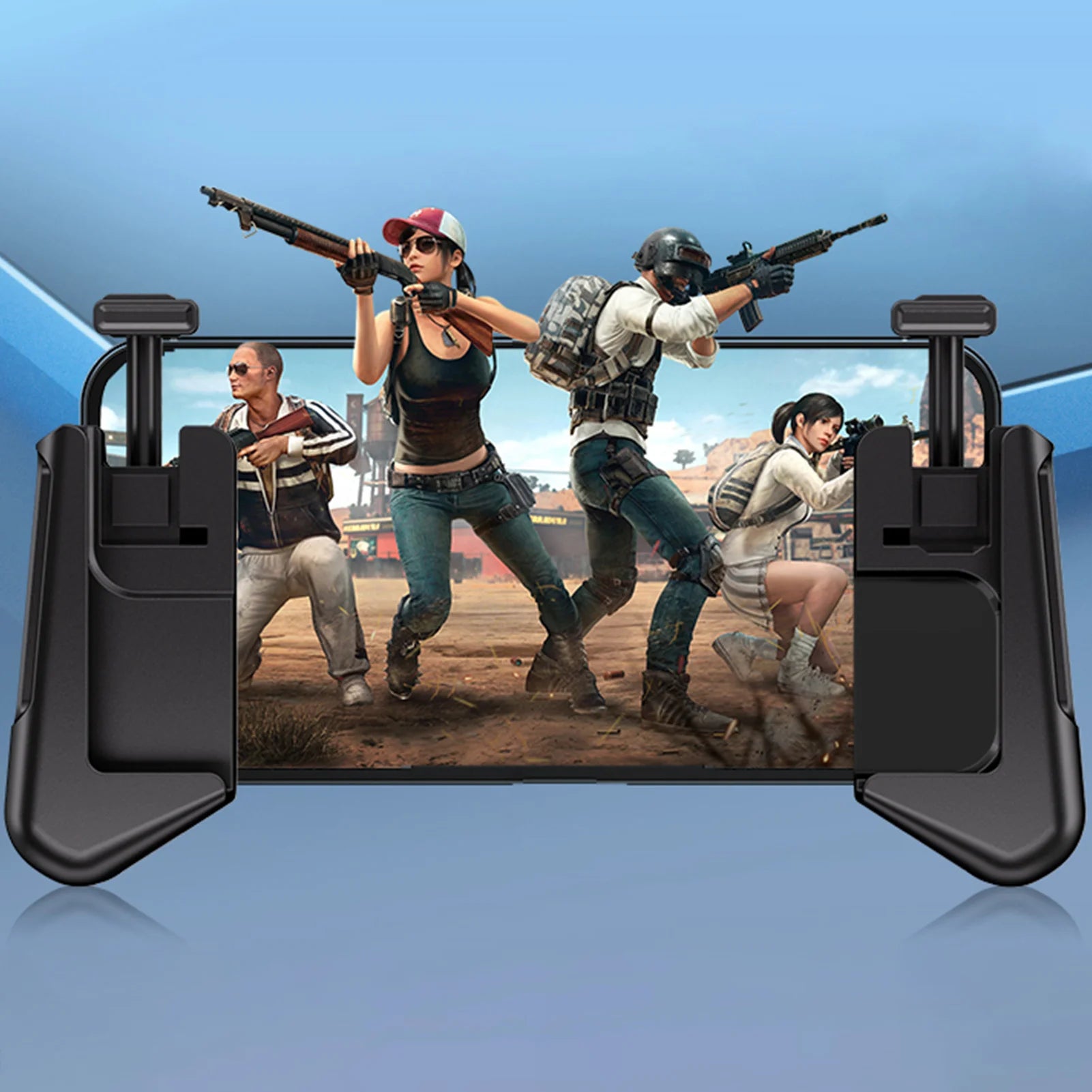 Mobile Game Controller Gamepad Mobile Game Handle Adjustable Mobile Gaming Controller Grip With Triggers For Phones