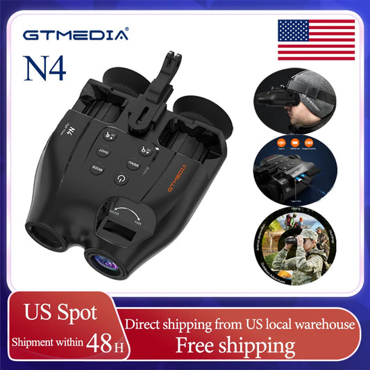 Gtmedia N4 Night Vision Binoculars Featuring Adjustable Brightness 5x Zoom And 1080p Video Recording For Outdoor Adventures