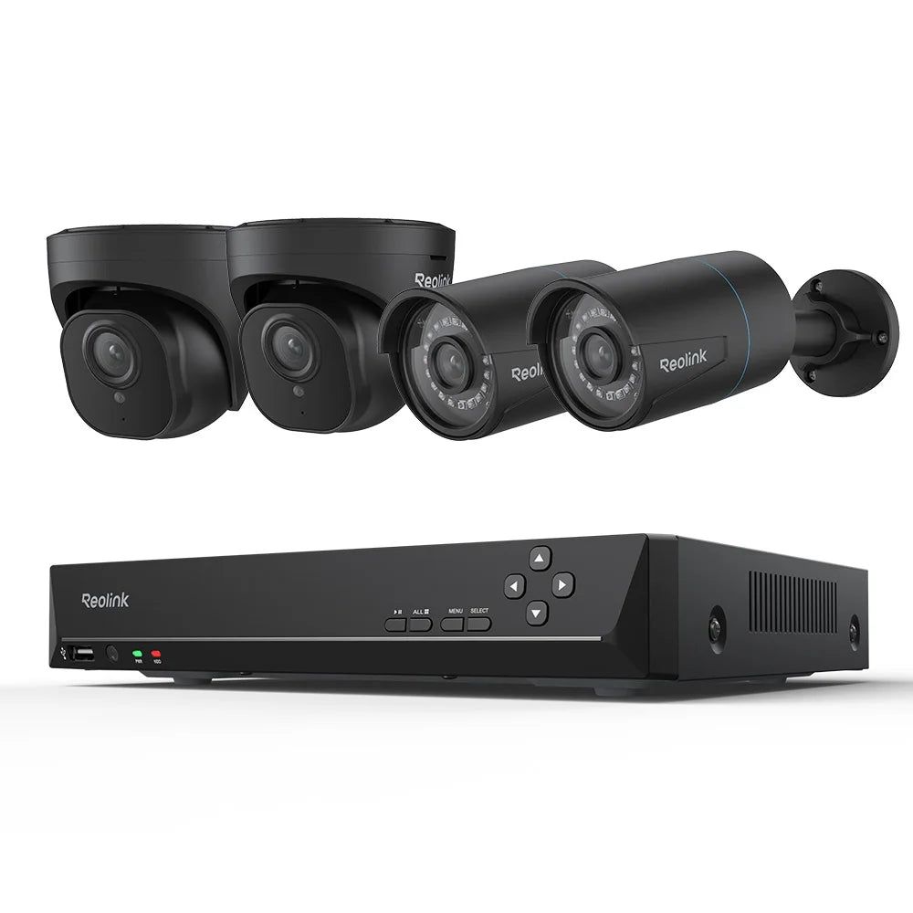 Reolink 5MP 8CH Home Security Camera System with Smart Detection Outdoor PoE IP Cameras NVR 2TB HDD Included for 24/7 Recording