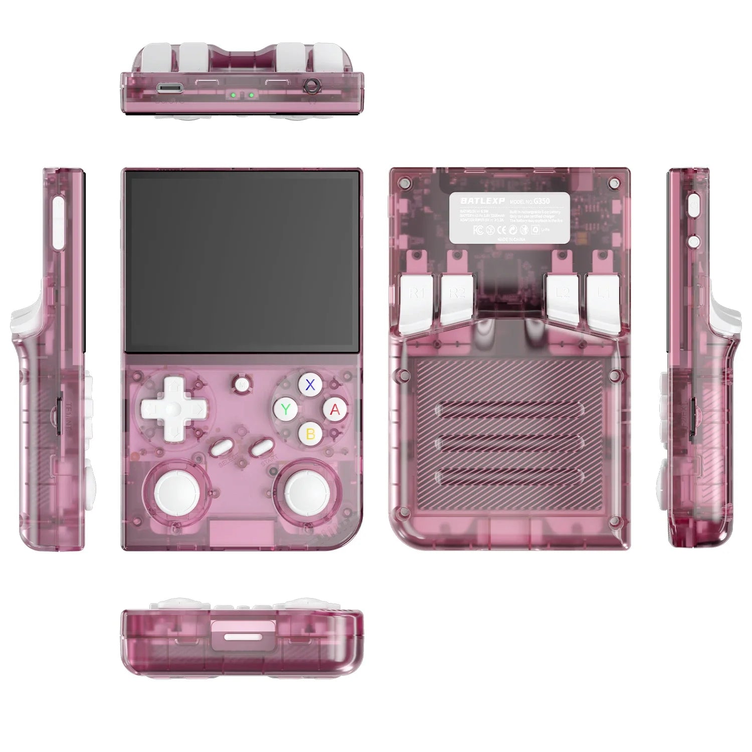 BATLEXP G350 Handheld Game Console 3.5'' IPS Screen Linux System Dual Joystick Vibration Motor Retro Portable Video Console Gift
