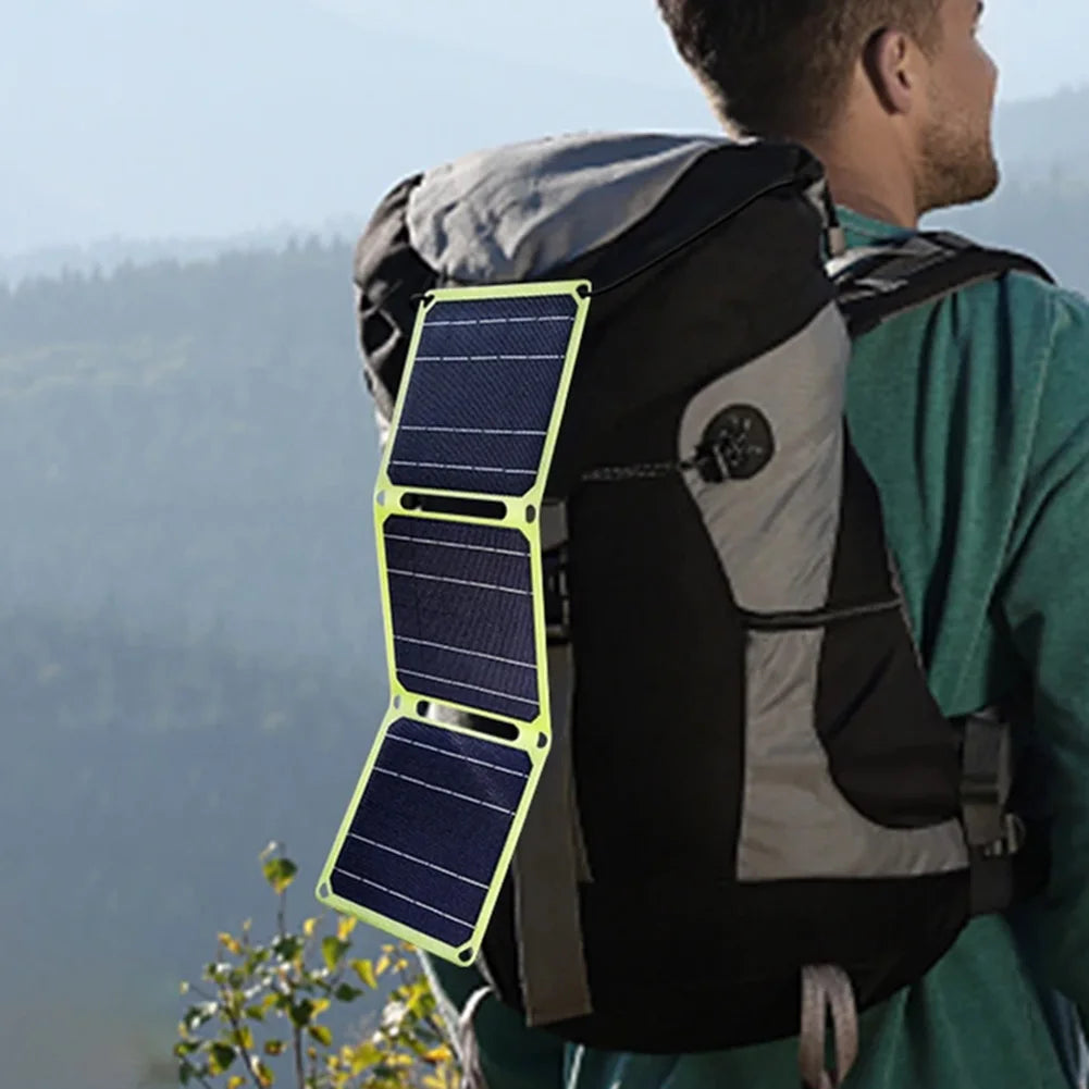 30W/40W 5V Solar Panel PD 20W QC 3.0 5V 9V 12V Foldable Solar Power Bank Type C USB-A DC Output Portable Battery Phone Charger