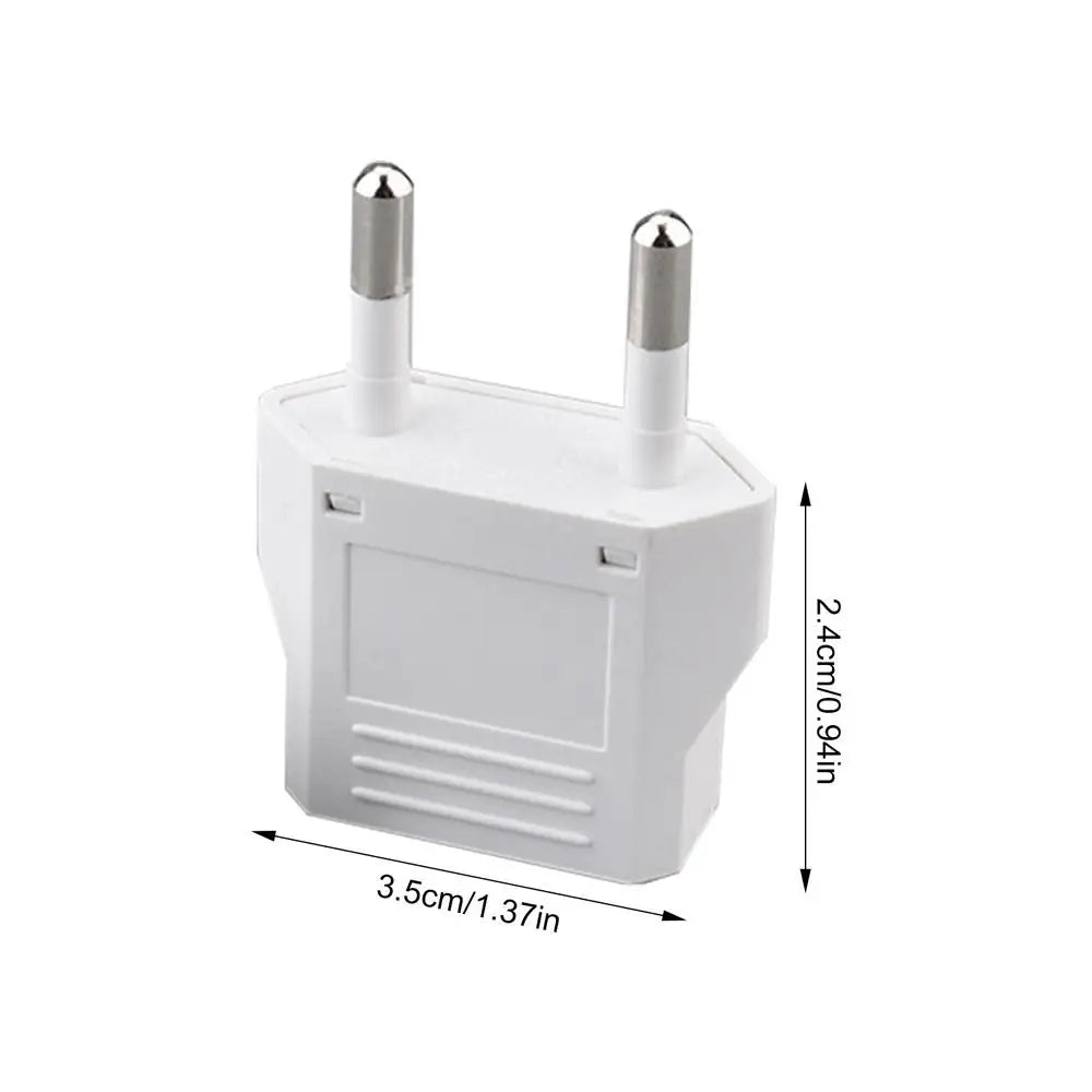 1pcs EU Socket Adapter 2pin 4.0mm 4.8mm European EU To US Plug Power Adapter Converter Electrical Socket Outle