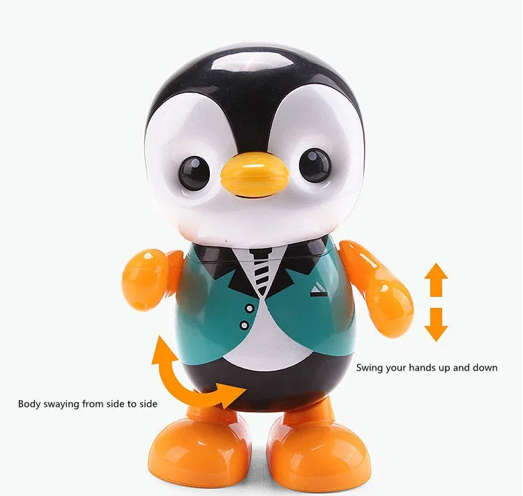 Music Penguin Electric Dancing Toy Robot Fun Educational Vocal Toy for All ages Boys Girls Interactive Learning and Playtime Fun